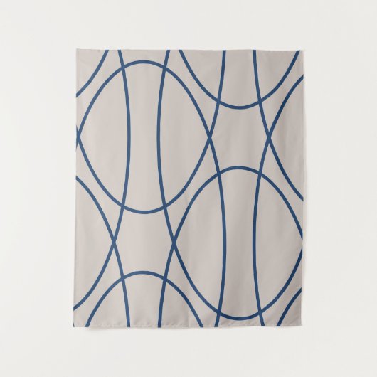 Hedendaagse Curven Abstract Design Wandkleed (Voorkant)