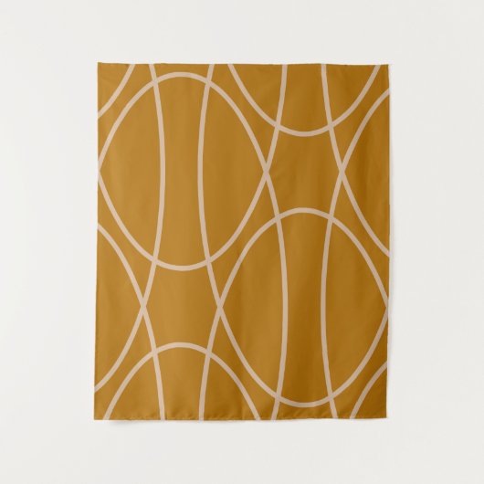 Hedendaagse Curven Abstract Design Wandkleed (Voorkant)