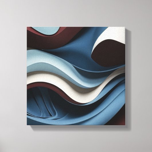 Hedendaagse curven canvas afdruk (Voorkant)