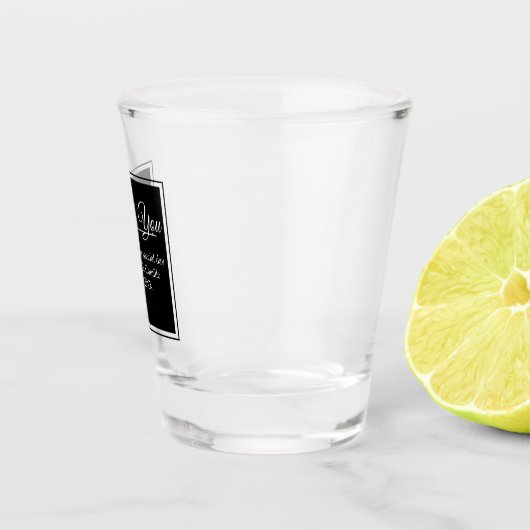 Hedendaagse dank u bruiloft gunst shot glas (Rechts)