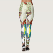 HEDENDAAGSE DESIGNER COLLAGE LEGGINGS (Achterkant)