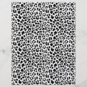 Hedendaagse Dierenprint Zwart en Grijs Papier (Achterkant)