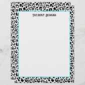 Hedendaagse Dierenprint Zwart en Grijs Papier (Voorkant / Achterkant)