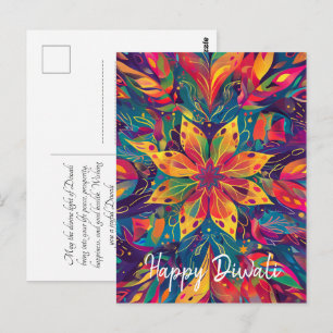 Hedendaagse Diwali Briefkaart