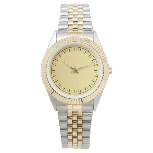 Hedendaagse elegante bovenmaatse tweekleurige horloge (Voorkant)