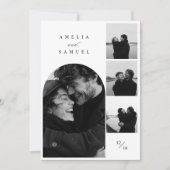 Hedendaagse elegante fotocollage kaart (Voorkant)