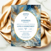 Hedendaagse elegantie: commitment ceremonie kaart