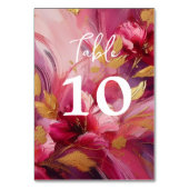 Hedendaagse elegantie: Fuchsia roze goud Kaart (Voorkant)