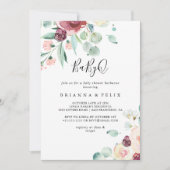 Hedendaagse Eucalyptus BabyQ Baby shower Barbecue Kaart (Voorkant)