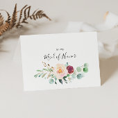 Hedendaagse eucalyptus bruids feest dank u bedankkaart