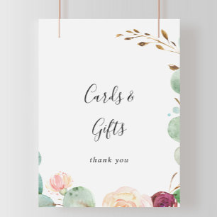 Hedendaagse Eucalyptus Kaarten en Cadeaus Bord Poster