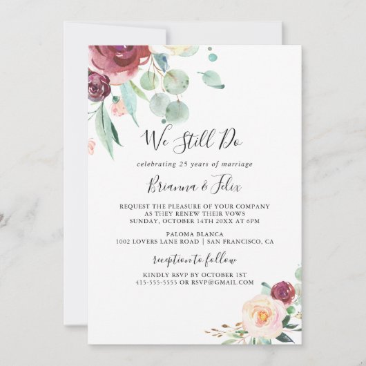 Hedendaagse eucalyptus We doen nog steeds gelofte  Kaart (Voorkant)