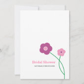 Hedendaagse Floral Bridal Shower Invitations Kaart (Voorkant)