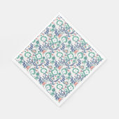Hedendaagse Floral Doodle Print Servet (Hoek)