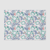 Hedendaagse Floral Doodle Print Tissuepapier (Voorkant)