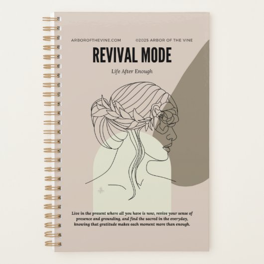 Hedendaagse Floral Sketch Planner (Voorkant)