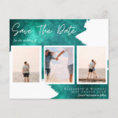 Hedendaagse foto aankondiging trouwdatum (Voorkant)