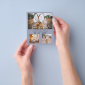 Hedendaagse foto aankondiging trouwdatum flyer (Hand)