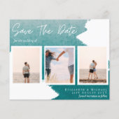Hedendaagse foto aankondiging trouwerij datum (Voorkant)