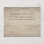 Hedendaagse foto aankondiging trouwerij datum (Achterkant)