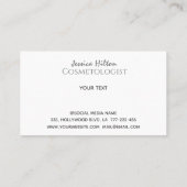 Hedendaagse foto mengen bos schoonheid meisje visitekaartje (Achterkant)