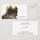 Hedendaagse foto mengen bos schoonheid meisje visitekaartje (Voorkant / Achterkant)