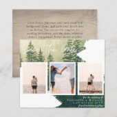 Hedendaagse foto Save Dates Verloving (Voorkant / Achterkant)