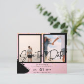 Hedendaagse foto Save Dates Verloving (Staand voorkant)