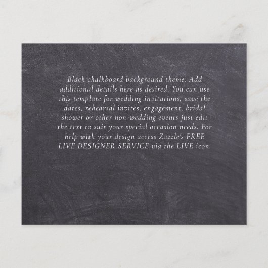 Hedendaagse foto Save Dates Verloving (Achterkant)