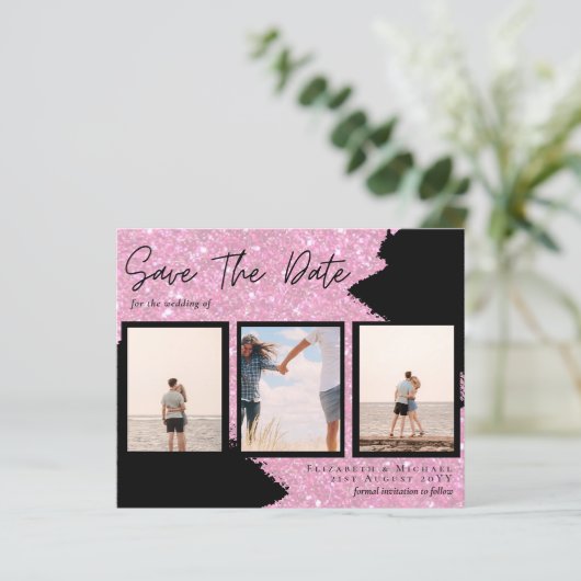 Hedendaagse foto Save Dates Verloving (Staand voorkant)