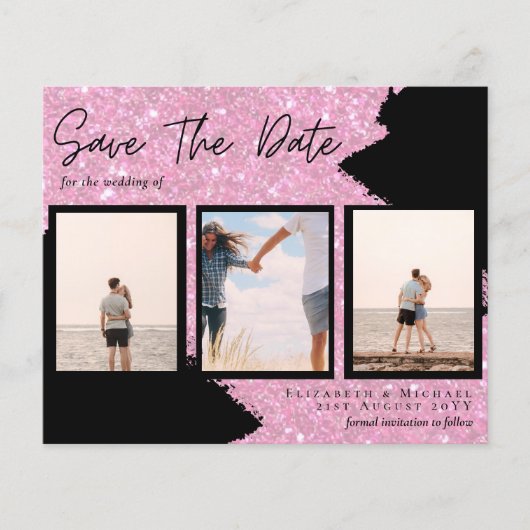 Hedendaagse foto Save Dates Verloving (Voorkant)