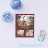 Hedendaagse foto Save Dates Verloving Flyer (Enkel)