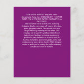 Hedendaagse foto Save Dates Verloving Flyer (Achterkant)