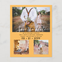 Hedendaagse foto Save Dates Verloving