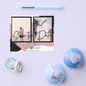 Hedendaagse foto Save Dates Verloving Flyer (Enkel)