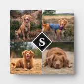 Hedendaagse fotocollage Persoonlijk monogram huisd Fotoplaat (Voorkant)