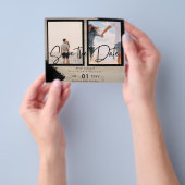 Hedendaagse foto's Belangrijke data Opslaan Verbin Flyer (Hand)