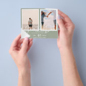 Hedendaagse foto's belangrijke data verloving flyer (Hand)