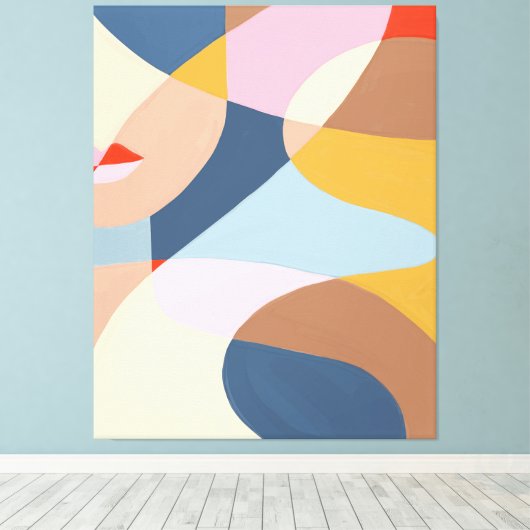 Hedendaagse Galerij Kunst Canvas Afdruk (Insitu (Houten vloer))