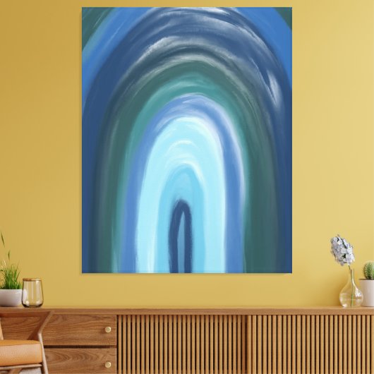 Hedendaagse Galerij Kunst Canvas Afdruk (Insitu (Woonkamer))