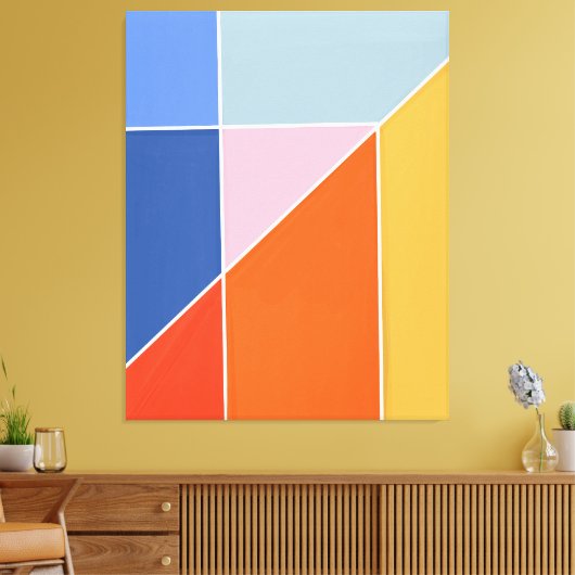 Hedendaagse Galerij Kunst  Canvas Afdruk (Insitu (Woonkamer))