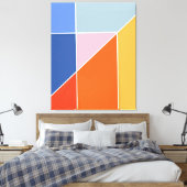 Hedendaagse Galerij Kunst  Canvas Afdruk (Insitu (Slaapkamer))