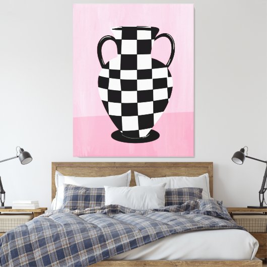 Hedendaagse Galerij Kunst Canvas Afdruk (Insitu (Slaapkamer))