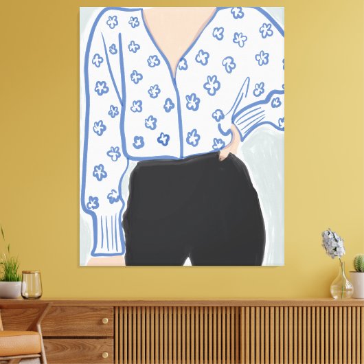 Hedendaagse Galerij Kunst Canvas Afdruk (Insitu (Woonkamer))