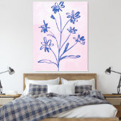 Hedendaagse Galerij Kunst Canvas Afdruk (Insitu (Slaapkamer))