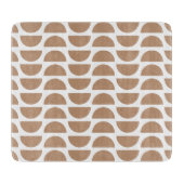 Hedendaagse geel Abstracte geometrische print Snijplank (Voorkant)