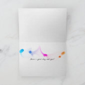 hedendaagse gelukkige verjaardag op zwart kaart (Binnen)