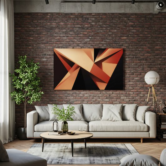 Hedendaagse geometrie Moderne abstractie Canvas Afdruk
