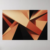 Hedendaagse Geometrie Moderne Abstractie Poster (Voorkant)