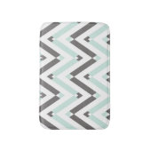 Hedendaagse geometrische Chevron Stripes patroon Badmat (Voorkant Verticaal)